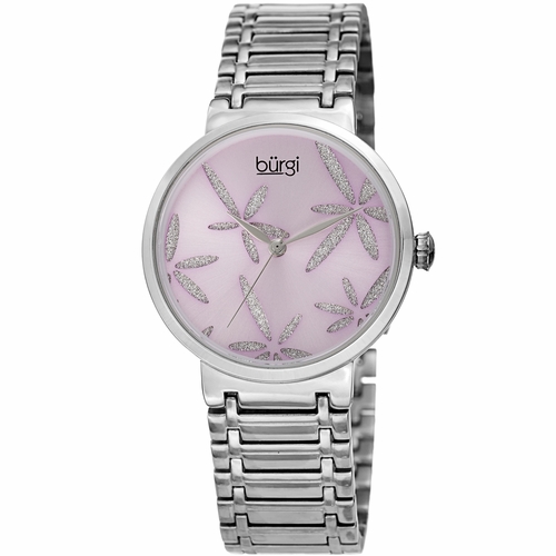 Burgi BUR190SSPU Sparkling Flower Ladies Quartz Watch