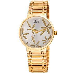 Burgi BUR190YG Sparkling Flower Ladies Quartz Watch