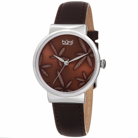 Burgi BUR191BR Sparkling Flower Ladies Quartz Watch