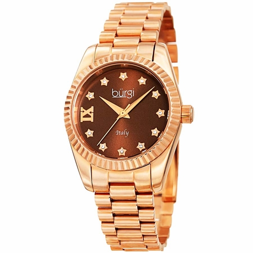 Burgi BUR194RGBR Designer Ladies Quartz Watch