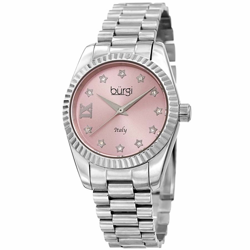 Burgi BUR194SSPK Designer Ladies Quartz Watch Burgi BUR194SSPK Designer Ladies Quartz Watch