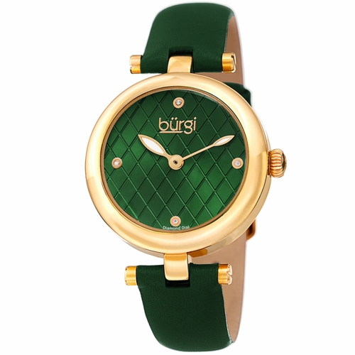 Burgi BUR196GN  Ladies Quartz Watch