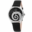 Burgi BUR201SSBK Swirl Ladies Quartz Watch