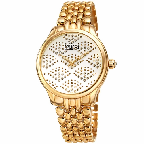 Burgi BUR205YG Pebble Style Ladies Quartz Watch