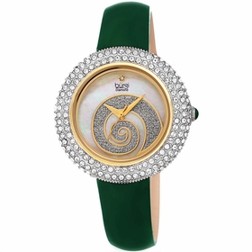 Burgi BUR209GN Swirl Ladies Quartz Watch