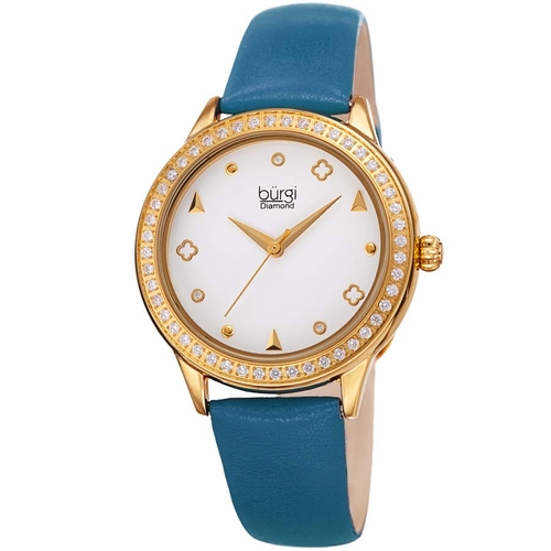 Burgi BUR221BU Diamond Ladies Quartz Watch