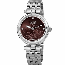 Burgi BUR223SSBR Flower Marker Ladies Quartz Watch