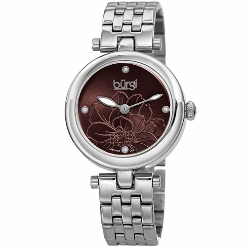 Burgi BUR223SSBR Flower Marker Ladies Quartz Watch