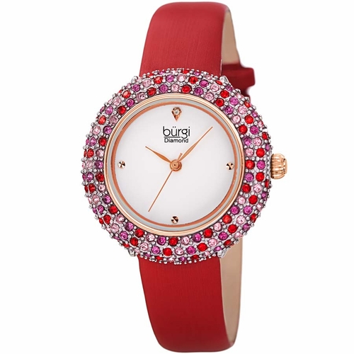 Burgi BUR227RD Diamond Ladies Quartz Watch