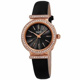 Burgi BUR230BK Swarovski Crystals Ladies Quartz Watch