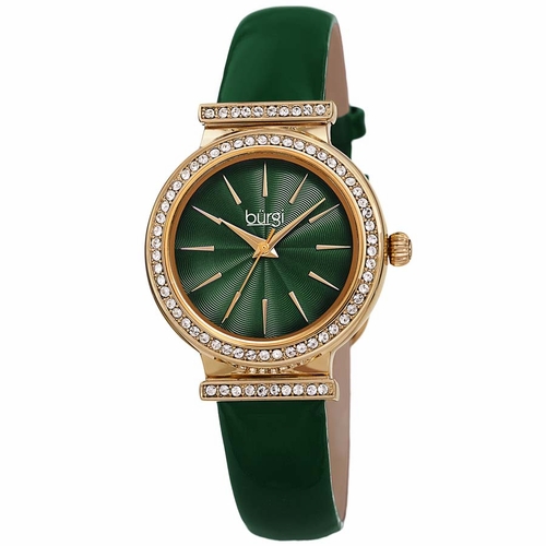 Burgi BUR230GN Swarovski Crystals Ladies Quartz Watch