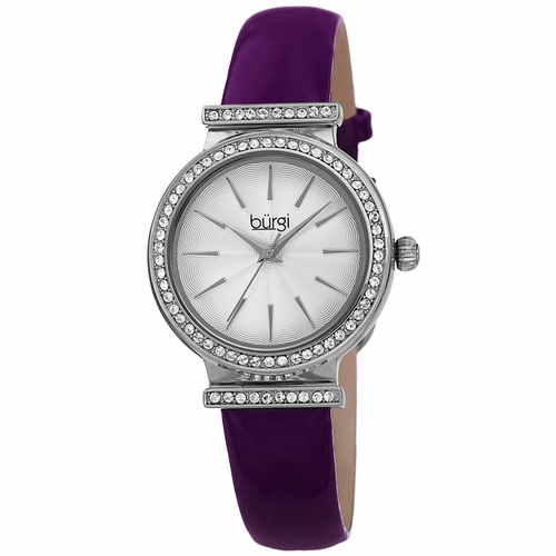 Burgi BUR230PU Swarovski Crystals Ladies Quartz Watch