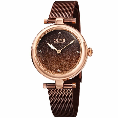 Burgi BUR231BR Crystal Ladies Quartz Watch