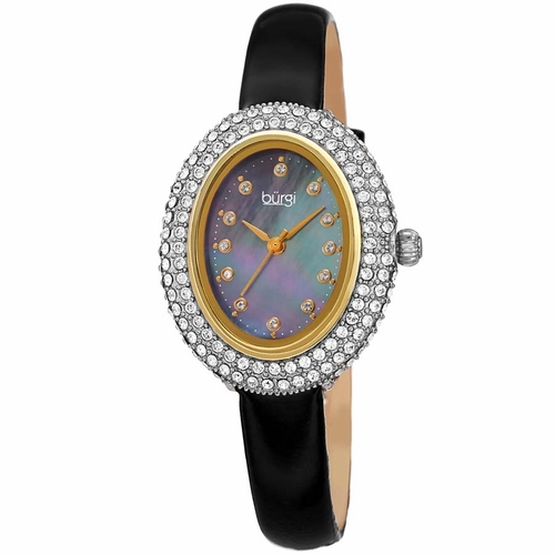 Burgi BUR234BK Crystal Ladies Quartz Watch