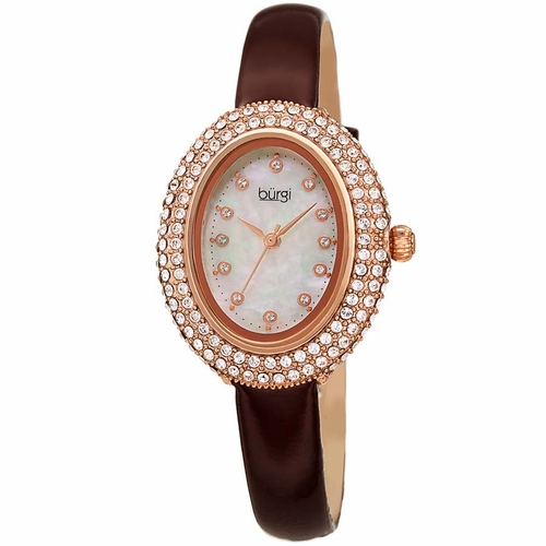 Burgi BUR234BR Crystal Ladies Quartz Watch