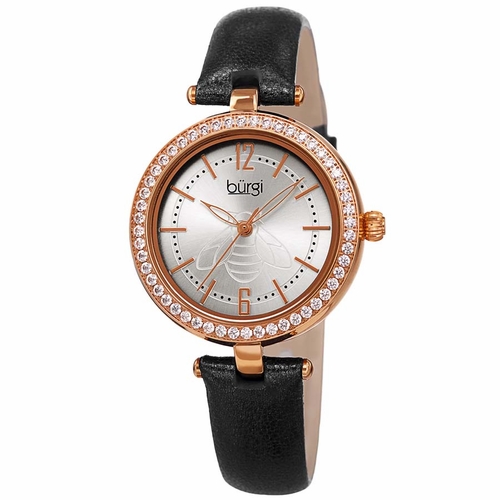Burgi BUR235BKR Crystal Ladies Quartz Watch