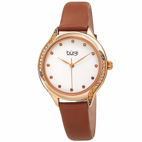 Burgi BUR239BR Crystal Ladies Quartz Watch