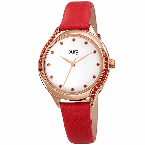 Burgi BUR239RD Crystal Ladies Quartz Watch