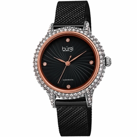 Burgi BUR250BKR  Ladies Quartz Watch