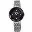 Burgi BUR253SSBK Faceted Crystal Bezel Ladies Quartz Watch