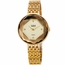 Burgi BUR253YG Faceted Crystal Bezel Ladies Quartz Watch