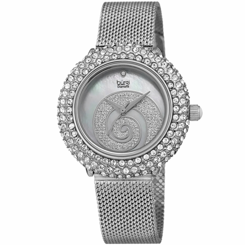 Burgi BUR259SS Swirl Ladies Quartz Watch