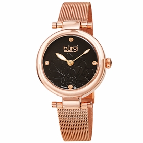 Burgi BUR260RGBK Flower Marker Ladies Quartz Watch