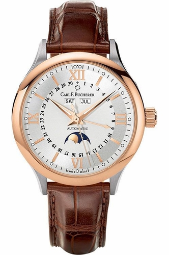 Carl F. Bucherer 00.10909.07.15.01 Manero Moonphase Mens Automatic Watch