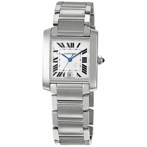 Cartier W51002Q3 Tank Francaise Mens Automatic Watch