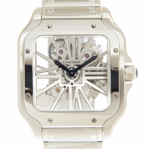 Cartier WHSA0015 Santos Mens Hand Wind Watch