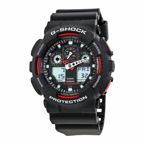 Casio GA100-1A4 G-Shock Mens Chronograph Quartz Watch