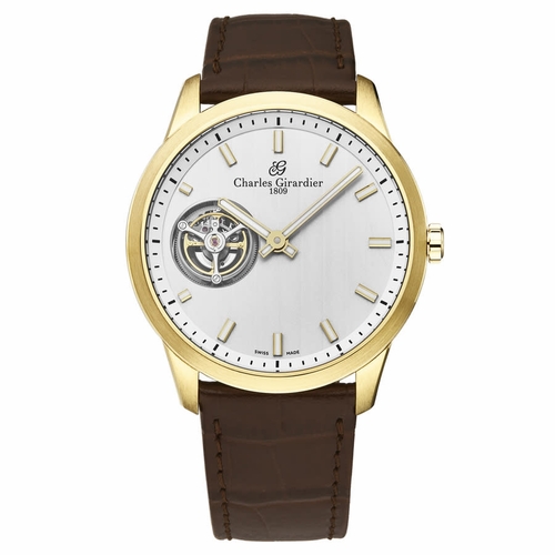 Charles Girardier 1759YG Tourbillion Mens Hand Wind Watch Charles Girardier 1759YG Tourbillion Mens Hand Wind Watch