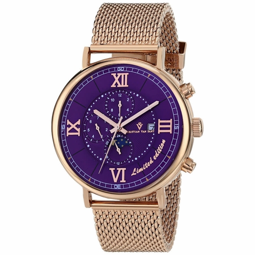 Christian Van Sant CV1157 Somptueuse LTD Mens Chronograph Automatic Watch