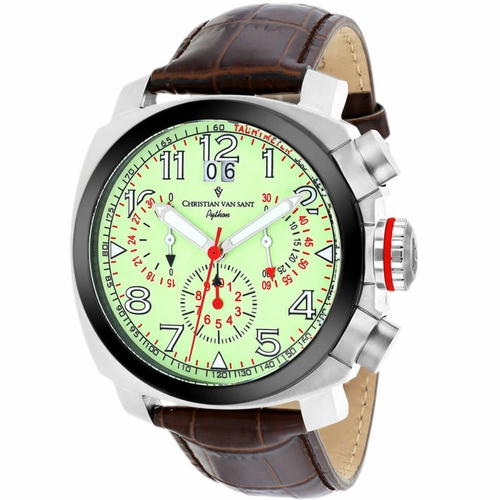 Christian Van Sant CV3AU6 Grand Python Mens Chronograph Quartz Watch Christian Van Sant CV3AU6 Grand Python Mens Chronograph Quartz Watch