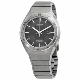 Citizen AW1660-51H Super Titanium Armor Mens Eco-Drive Watch