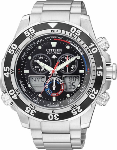 Citizen JR4045-57E Eco-Drive Promaster Chronograph Mens Chronograph Eco-Drive Watch