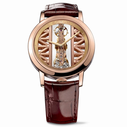 Corum 113.900.55\0F02 GG55R Golden Bridge Mens Hand Wind Watch