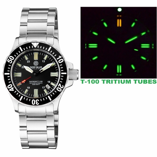 Deep Blue 41TRITDVRBLACK Daynight 41 Mens Automatic Watch