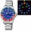 Deep Blue COMTRTPEPSBLUBRAC T-100 Commander Tritium Mens Automatic Watch