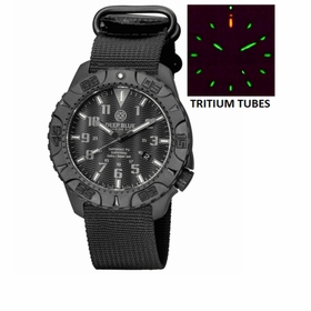 Deep Blue DAYNIGHTPCSTEALTHZULU Daynight Tritium Pc Quartz Diver Unisex Quartz Watch