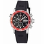 Deep Blue DIVER40CHRONOREDBEZL Diver 1000 Quartz Chronograph Unisex Chronograph Quartz Watch