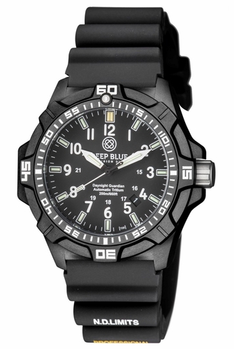 Deep Blue DNGUARDVENTSIL Daynight Guardian Tritium Automatic Mens Automatic Watch