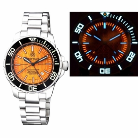 Deep Blue DNIGHTT1002893ORANGE Daynight Swiss Automatic Tritium Mens Automatic Watch