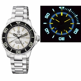 Deep Blue DNIGHTT1002893WHITE Daynight Swiss Automatic Tritium Mens Automatic Watch