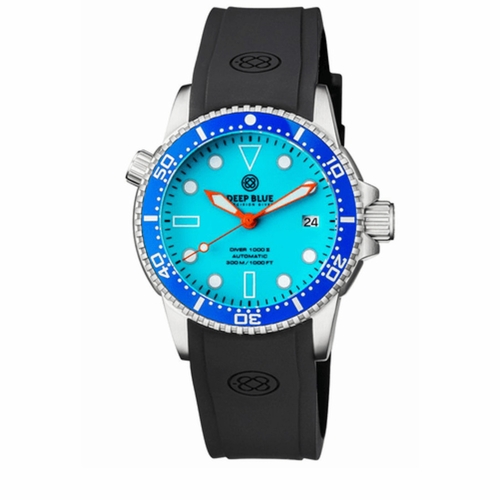 Deep Blue DVR402BLUEFULLLUME Diver 1000 Mens Automatic Watch