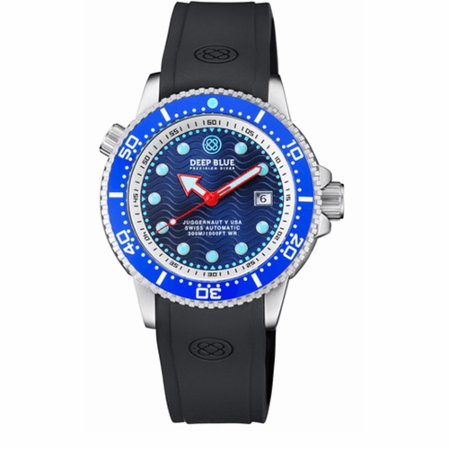 Deep Blue JUGGY5USABLUEWBLUESTRAP JUGGERNAUT V USA SWISS AUTOMATIC Mens Automatic Watch