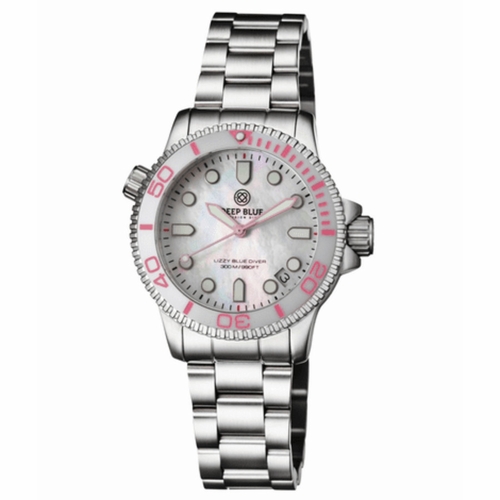 Deep Blue LIZBWHITEPINK9 Lizzy Blue Unisex Quartz Watch