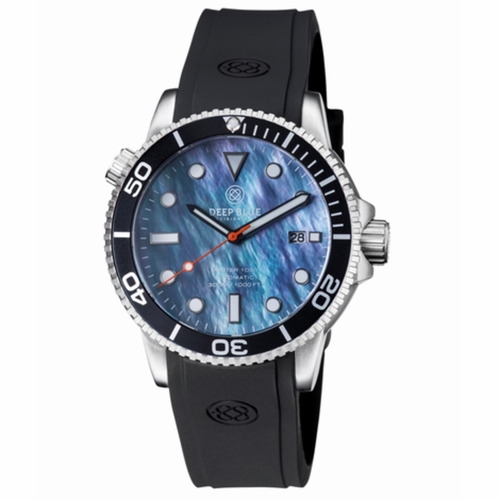 Deep Blue MAS1KBLKPLATMOP Master 1000 Collection Unisex Automatic Watch