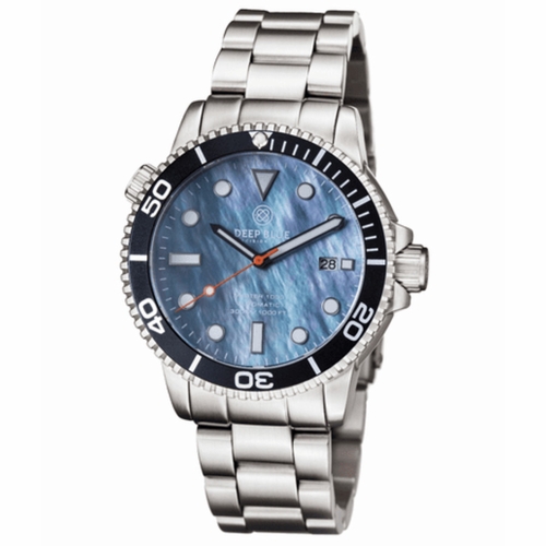 Deep Blue MAS1KBLKPLATMOPBRACELET Master 1000 Unisex Automatic Watch
