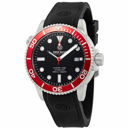 Deep Blue MAS1KREDBEZ Master 1000 Automatic Diver Mens Automatic Watch